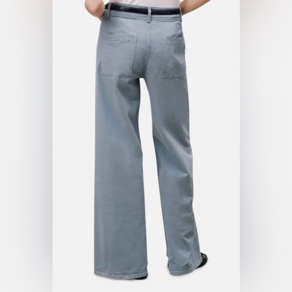 NILI LOTAN Megan Wide Leg  Pants sz 2 VINTAGE BLUE $395 - Picture 2 of 5